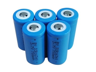 16340 lithium battery capacity 700mAh